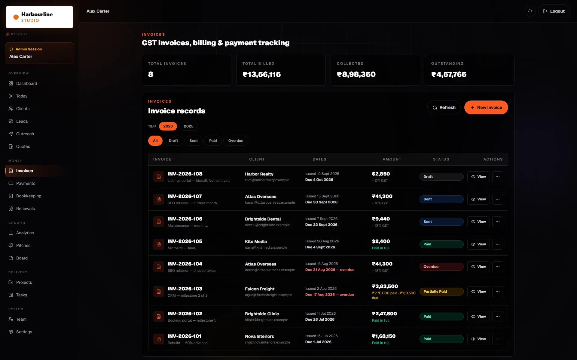 Zetratech Studio — Quotes and invoices